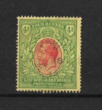 East Africa 1912 GV Four Rupees SG 56 fine used