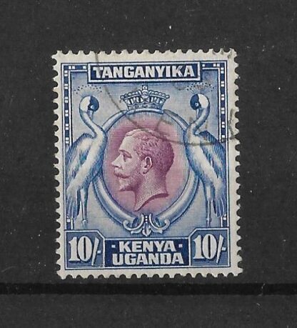 KUT 1935 GV Ten Shillings SG 122 fine used