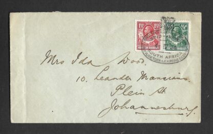 Northern Rhodesia 1934 Royal Tour cover sent to South Africa