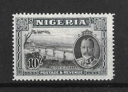 Nigeria 1936 GV Ten Shillings SG 44 mint