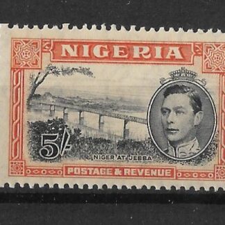 Nigeria 1938 GVI Five Shillings SG 59 unmounted mint
