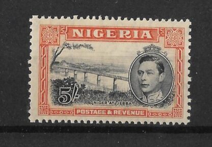 Nigeria 1938 GVI Five Shillings SG 59 unmounted mint