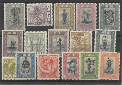 Papua 1932 GV set SG 130/145 mint