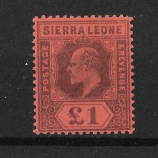 Sierra Leone 1903 EVII One Pound SG 85 mint