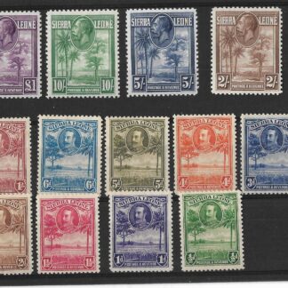 Sierra Leone 1932 GV set SG 155/167 mint