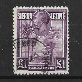 Sierra Leone 1932 GV One Pound SG 167 fine used