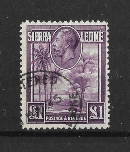 Sierra Leone 1932 GV One Pound SG 167 fine used