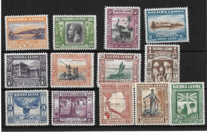 Sierra Leone 1933 GV Wilberforce set SG 168/180 mint