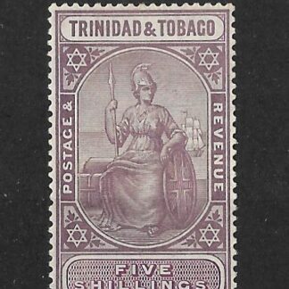 Trinidad and Tobago 1913 GV Five Shillings SG 155a mint