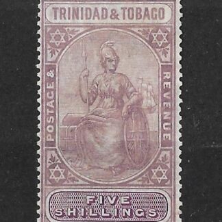 Trinidad and Tobago 1913 GV Five Shillings SG 155 mint