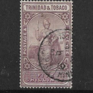 Trinidad and Tobago 1913 GV Five Shillings SG 155 fine used