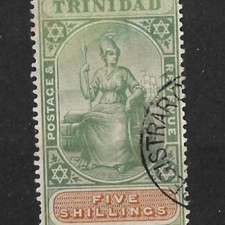 Trinidad 1896 QV Five Shillings SG 122 fine used