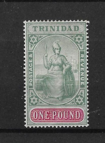 Trinidad 1896 QV One Pound lightly SG 124 mint