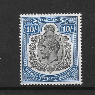 Tanganyika 1927 GV Ten Shillings SG 106 mint