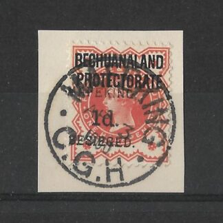 Mafeking Besieged 1900 One Penny overprint SG 6 fine used on piece