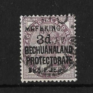 Mafeking Besieged 1900 Three Pence overprint SG 12 fine used