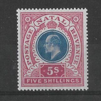 Natal 1902 EVII Five Shillings SG 140 mint