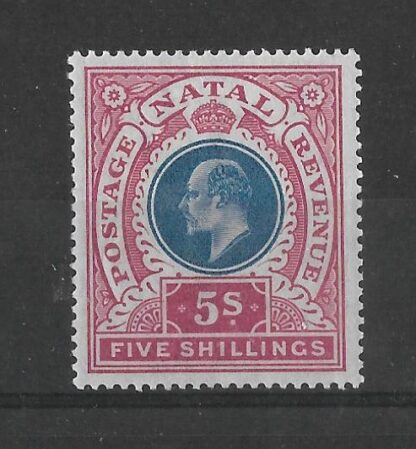Natal 1902 EVII Five Shillings SG 140 mint