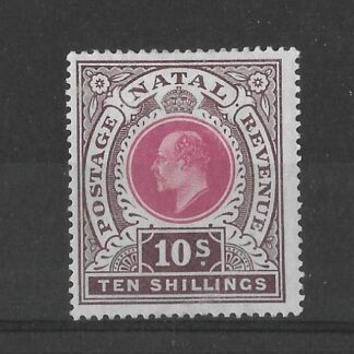 Natal 1902 EVII Ten  Shillings SG 141 mint