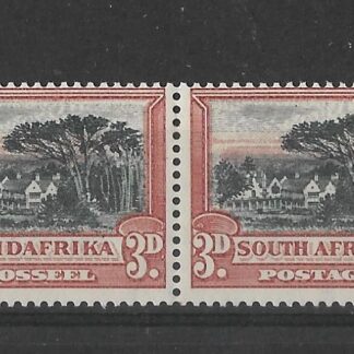 South Africa 1930 GV Three Pence with Window flaw SG45b mint