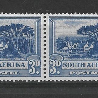 South Africa 1930 GV Three Pence with Window flaw SG 45cd mint