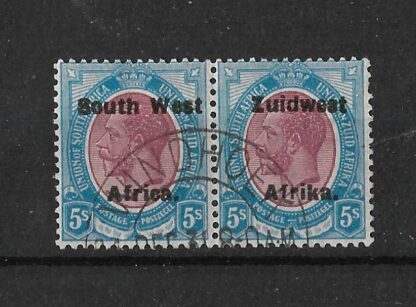 South West Africa 1923 GV Five Shillings SG 38 fine used