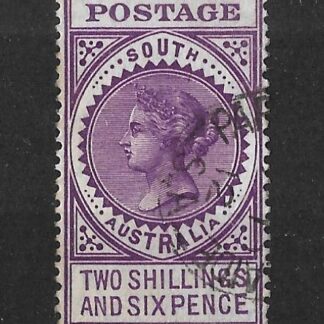 South Australia 1906 QV Two Shilling and Six Pence SG 304ab fine used