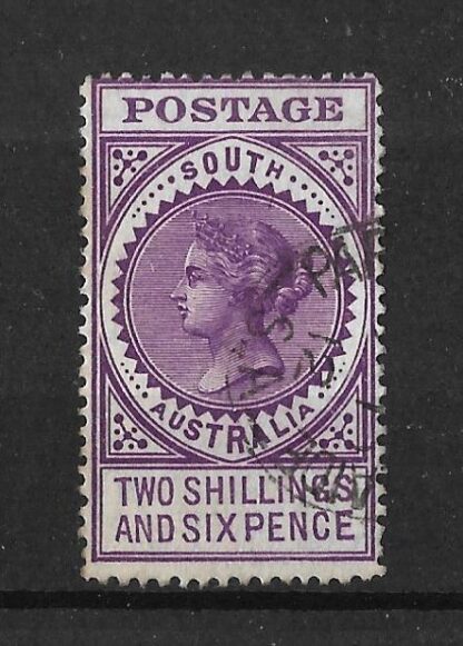 South Australia 1906 QV Two Shilling and Six Pence SG 304ab fine used