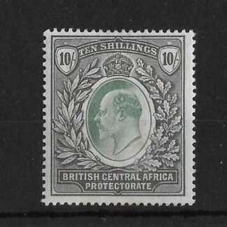 BCA/Nyasaland 1903 EVII Ten Shillings SG 65 mint