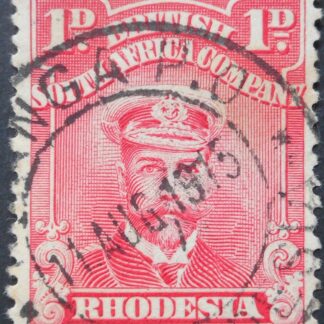 Rhodesia Admiral One Penny with NDANGA P.O. (DC) postmark