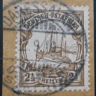 German East Africa 1905 Two and a Half Heller with DAR ES SALAAM postmark
