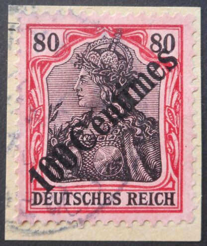 German Post Offices in Turkey 1908 100 Centimes Michel 52 used