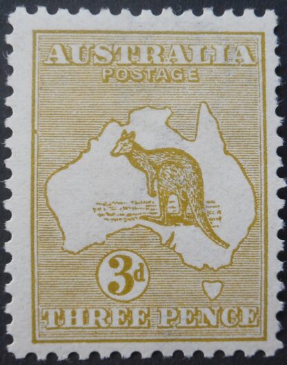 Australia 1913 Three Pence Die I Kangaroo SG 5 mint