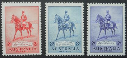 Australia 1935 GV Silver Jubilee set SG 156/158 unmounted mint