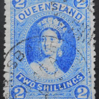 Queensland 1882 Two Shillings with BRISBANE postmark SG 152