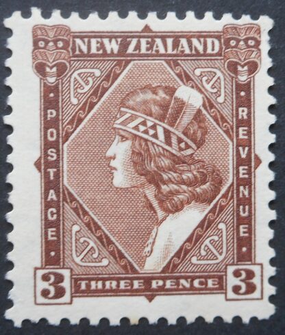 New Zealand 1936 Three Pence SG 582 mint