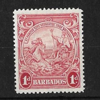 Barbados 1938 GVI One Penny p14 SG 249 unmounted mint