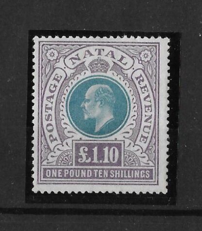 Natal 1902 EVII One Pound and Ten Shillings SG 143 mint