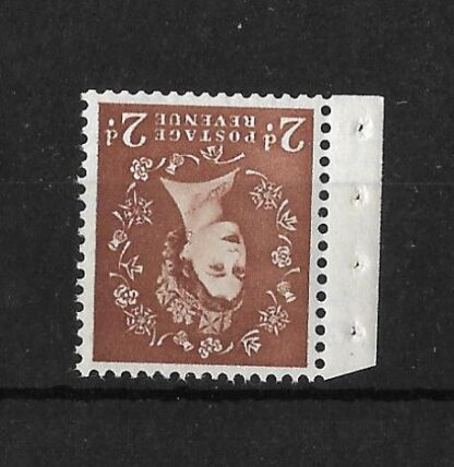 Great Britain 1958 QEII Two Pence with Inverted Watermark SG 573wi unmounted mint