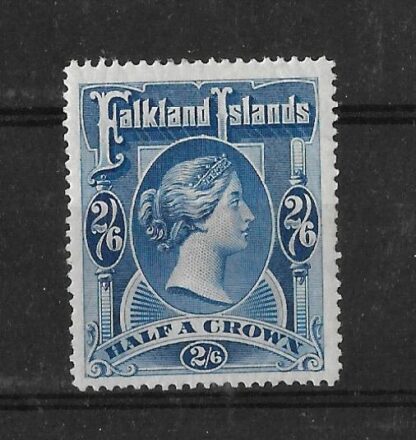 Falkland Islands 1889 QV Two Shillings and Six Pence SG 41 mint