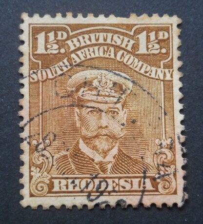 Rhodesia Admiral One and a HalfPence with CHILANGA (DC) postmark
