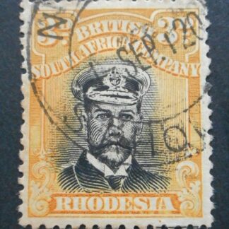 Rhodesia Admiral Die IIIB Three Pence with NYSON Code I before 2 dy (DC) postmark