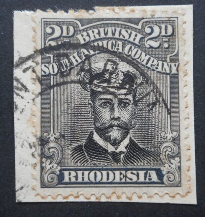 Rhodesia Admiral Die IIIA Two Pence with MOUNT DARWIN (DC) postmark