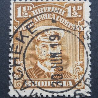 Rhodesia Admiral One and a HalfPence with MACHEKE (DC) postmark