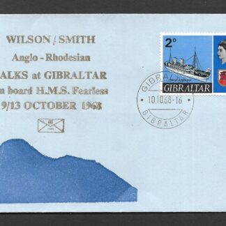 Gibraltar 1968 HMS Fearless Talks at Gibraltar between Smith and Wilson cover