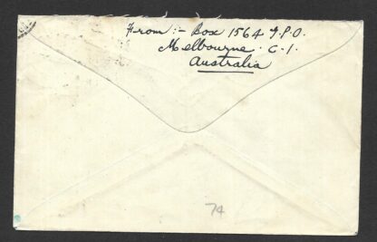 Australia 1929 First Flight cover Perth to Adelaide - Image 2