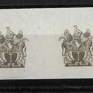 Southern Rhodesia 1954 QEII Revenues Two Shillings and Six Pence printers proofs pair mint