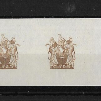 Southern Rhodesia 1954 QEII Revenues One Pound Printers proofs pair mint