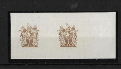 Southern Rhodesia 1954 QEII Revenues One Pound Printers proofs pair mint