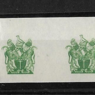 Southern Rhodesia 1954 QEII Revenues Two Pence Printers proofs pair mint